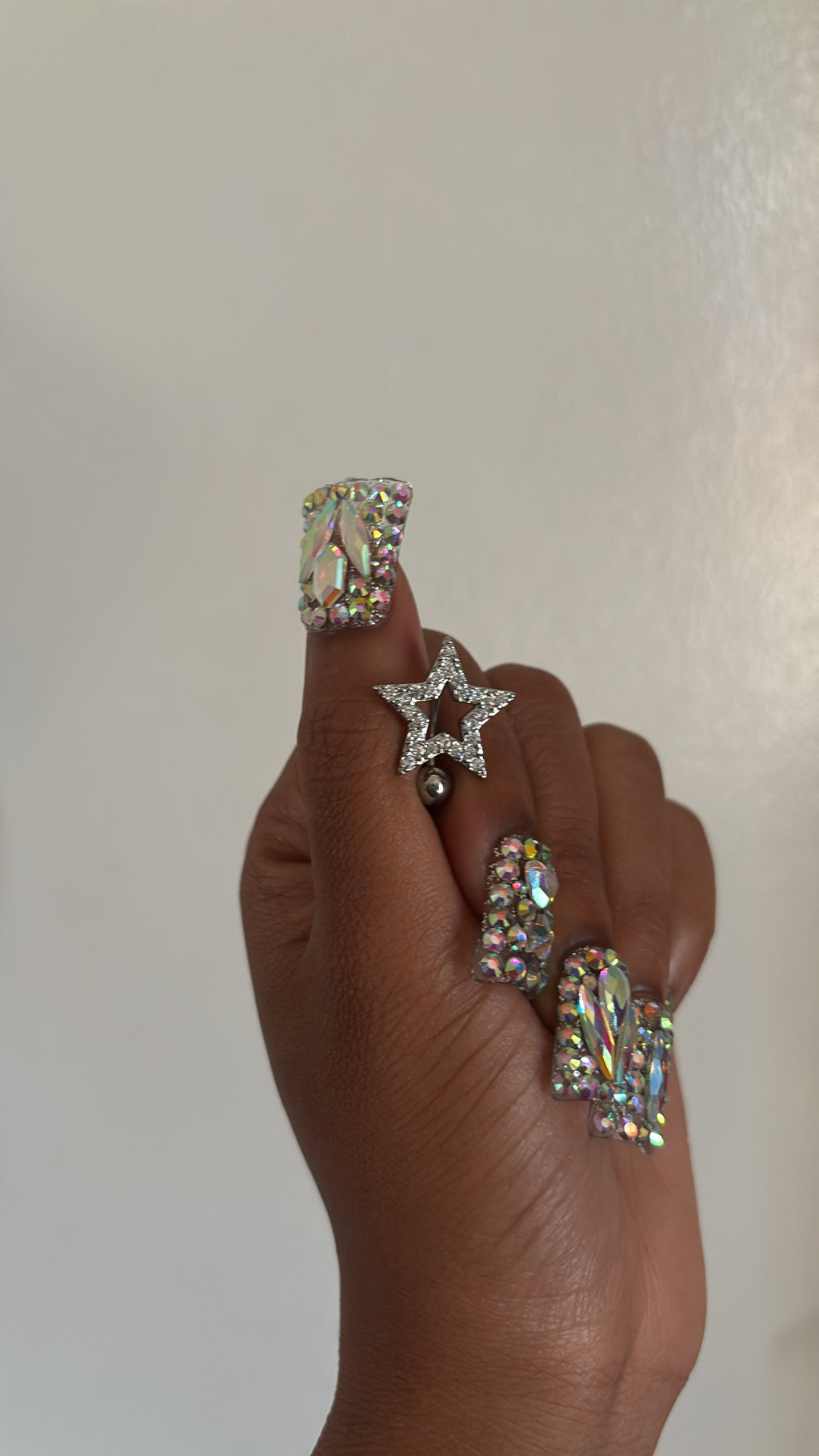 Silver Star Belly Piercing